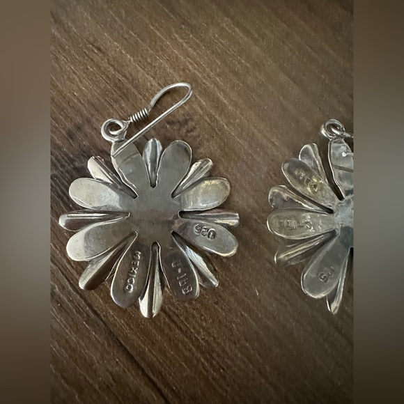 925 México Silver Floral Earrings - Picture 6 of 6